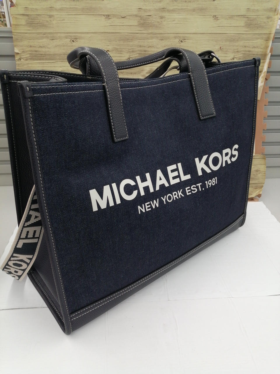 MICHAEL KORS デニム トートバッグ マイケルコース 新品未使用 公式アウトレット】MIRELLA EW デニム トート ミディアム