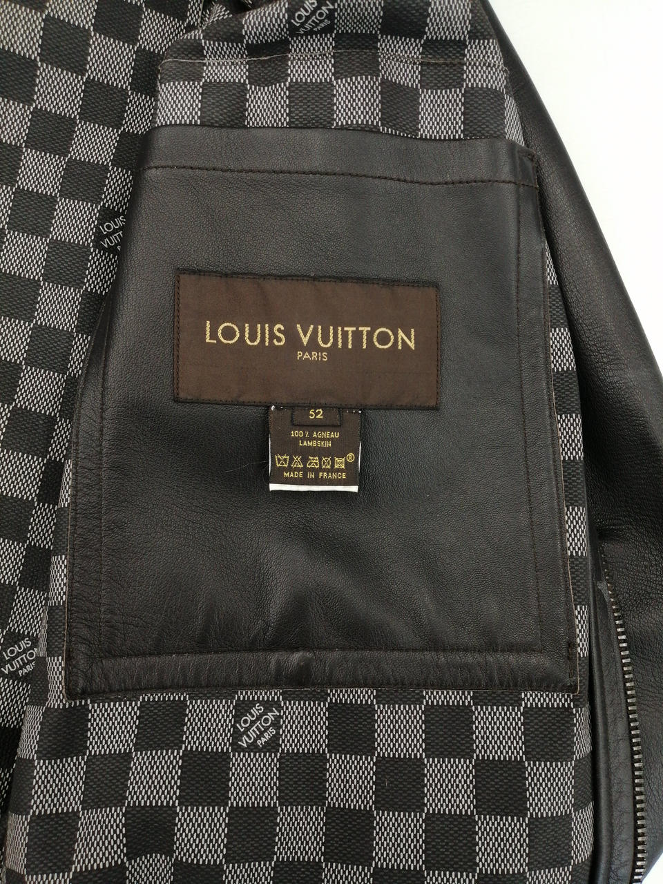 美品 LOUIS VUITTON ルイヴィトン ダミエ レザージャケット L相当 LOUIS VUITTON|ダミエレザージャケット|HARDOFFオフモール（オフモ