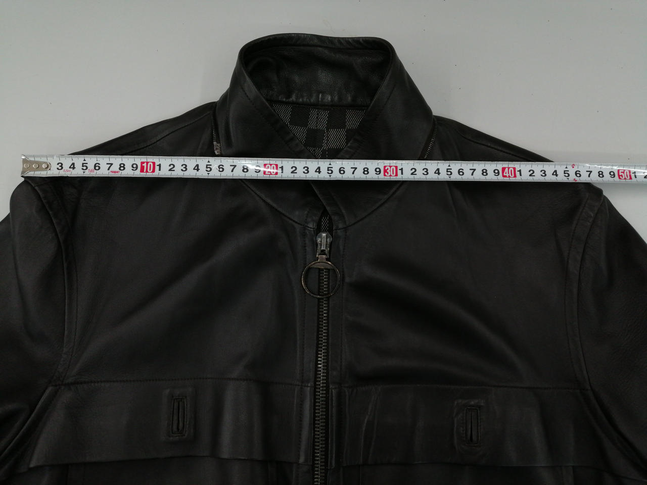 LOUIS VUITTION レザージャケット　ダミエ　８０万 LOUIS VUITTION レザージャケット ダミエ 80万