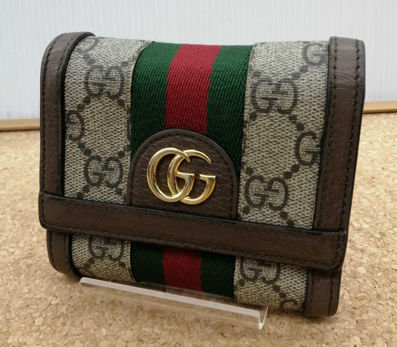 GUCCI 型番：523174（GGスプリーム） フレンチフラップウォレット