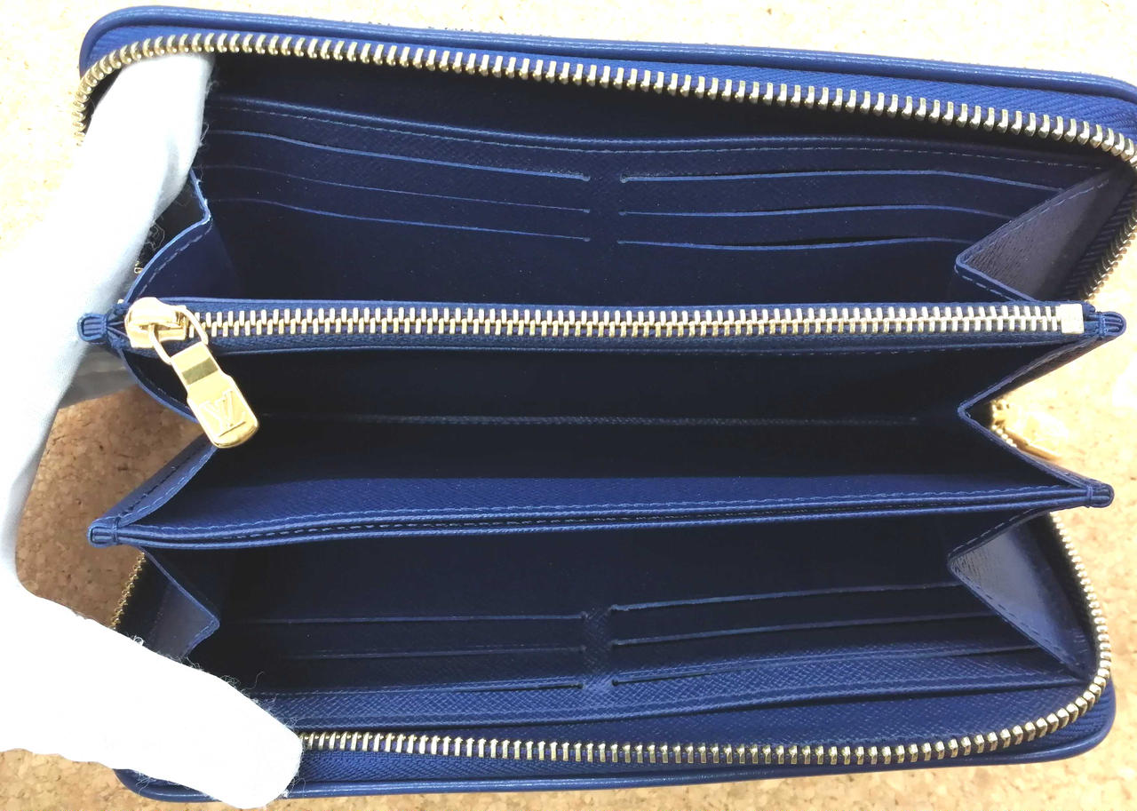 最高峰品◆ルイヴィトン ジッピーウォレット デニム ジャガード ブルー LOUIS VUITTON ルイ・ヴィトン 財布 レディース ブランド 長財布