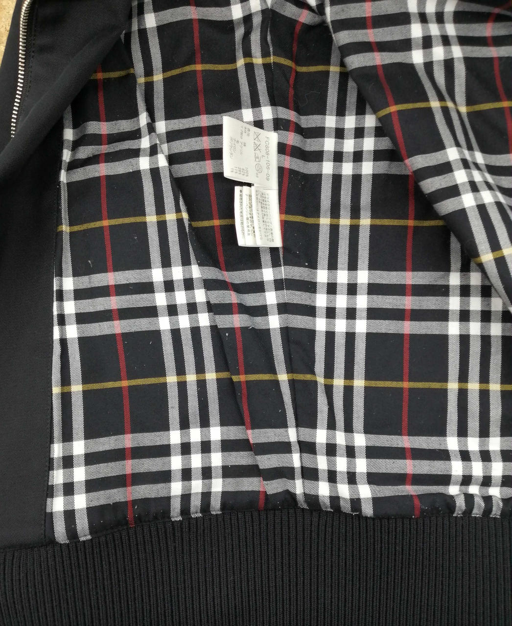 BURBERRY BLUE LABEL ブラックウールジャケット BURBERRY BLUE LABEL - バーバリーブルーレーベル BURBERRY BLUE