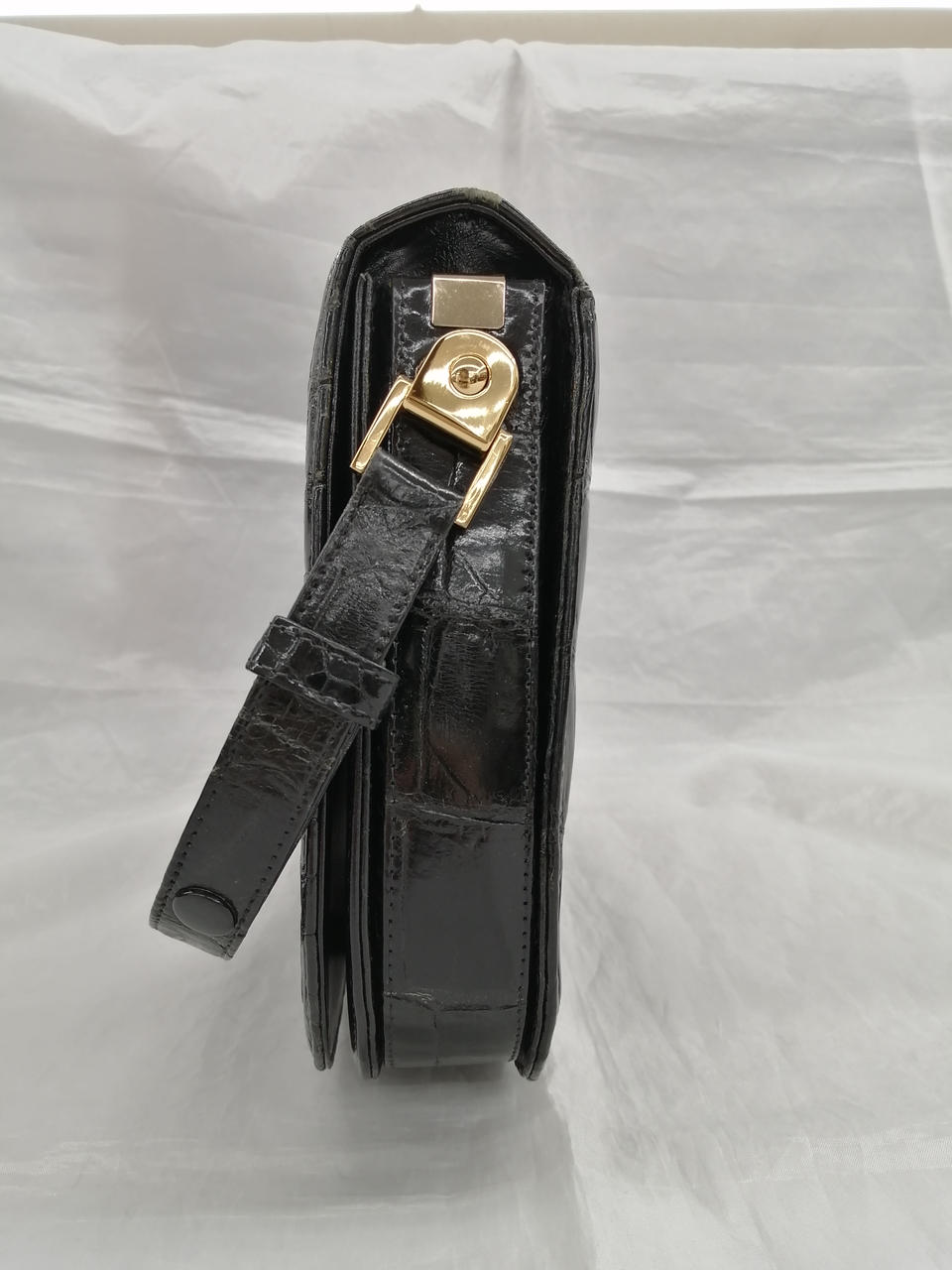 【希少】JRAエキゾチックレザー　ハンドバッグ　ネイビー　14-RST-29C 希少】JRAエキゾチックレザー ハンドバッグ ネイビー 14-RST-29C