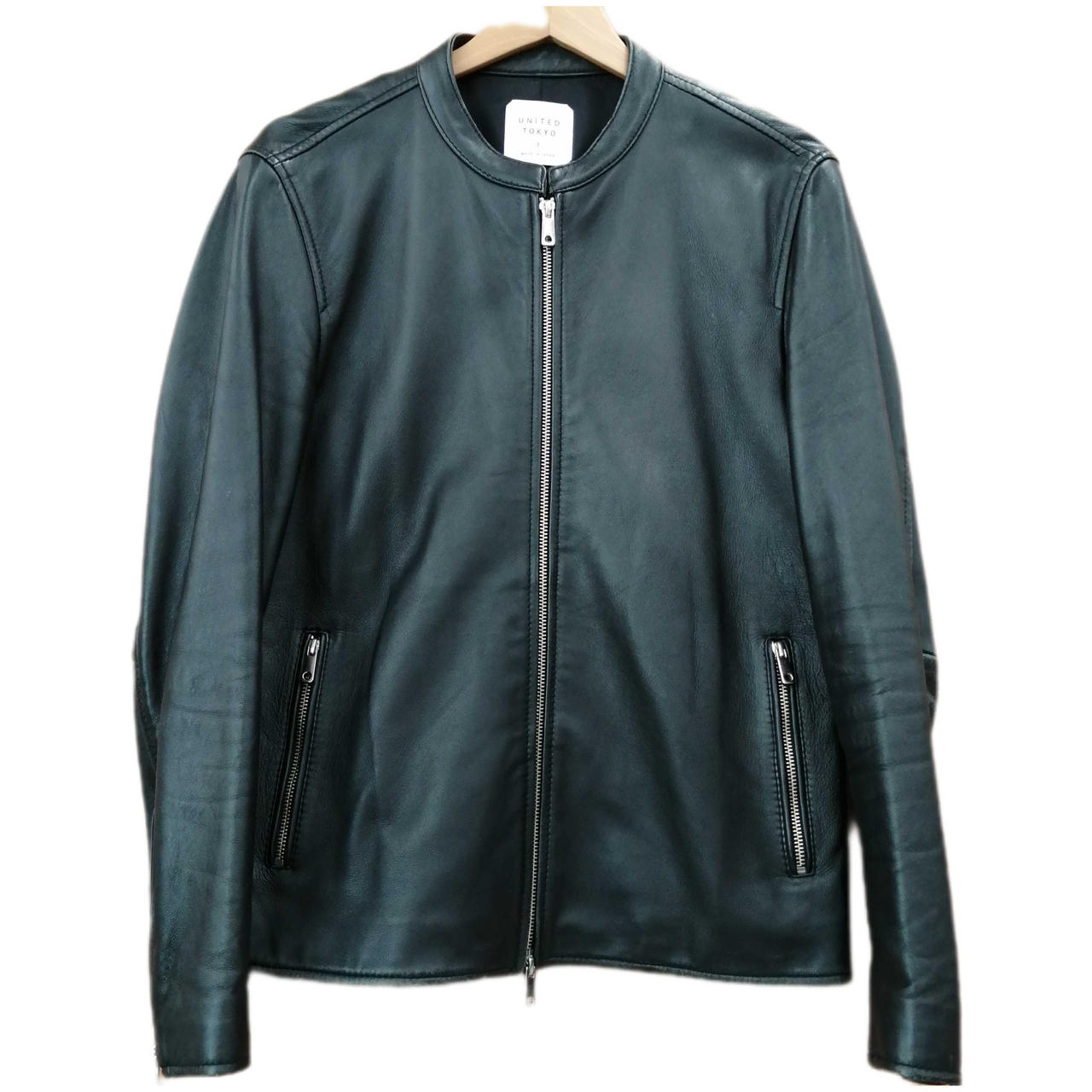 UNITED TOKYO ラムレザーシングルライダースジャケット UNITED