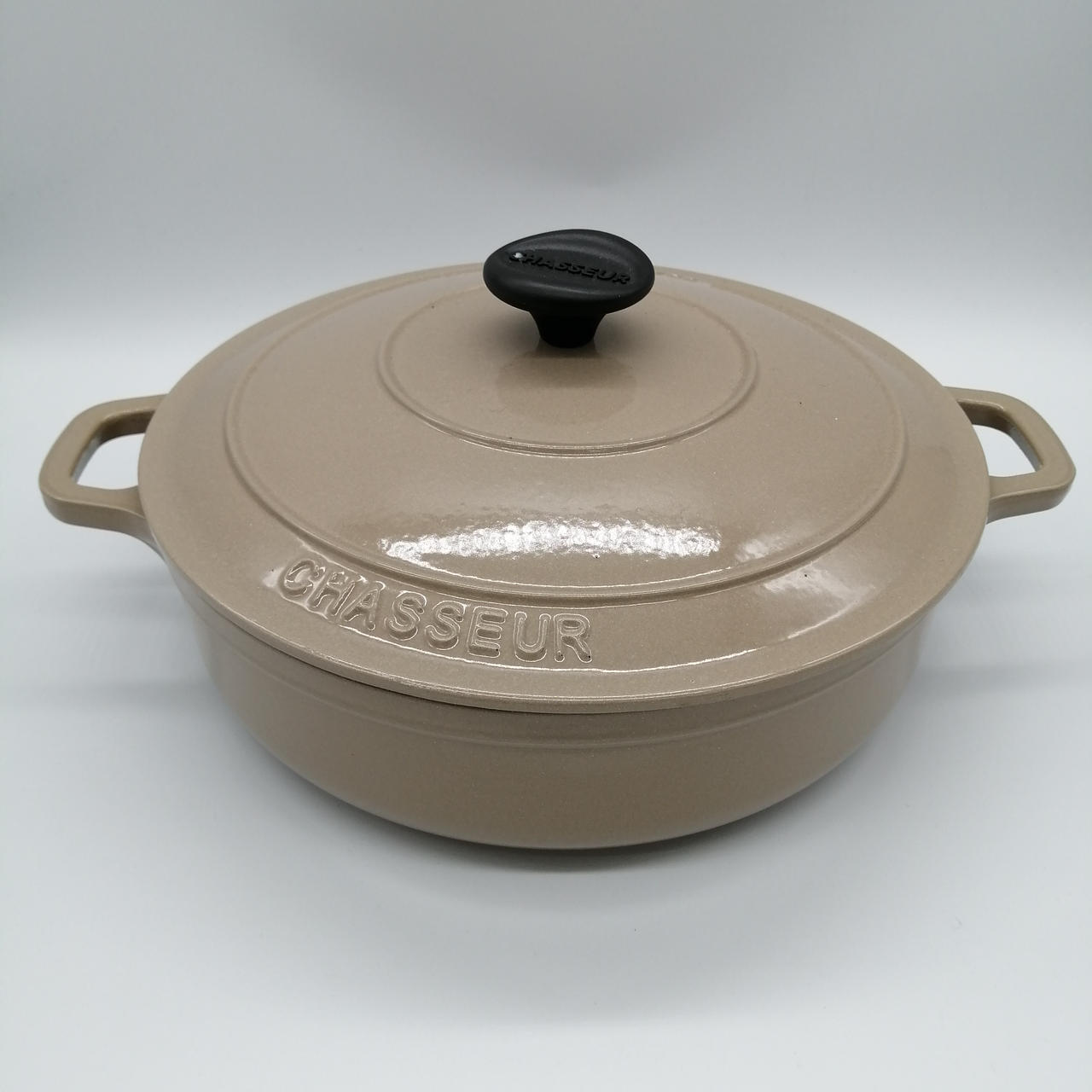 シャスールCHASSEUR 鋳鉄製 両手鍋 マロングラッセ 新品未使用 シャスール(CHASSEUR)|両手鍋 25CM|HARDOFFオフモール(オフモ
