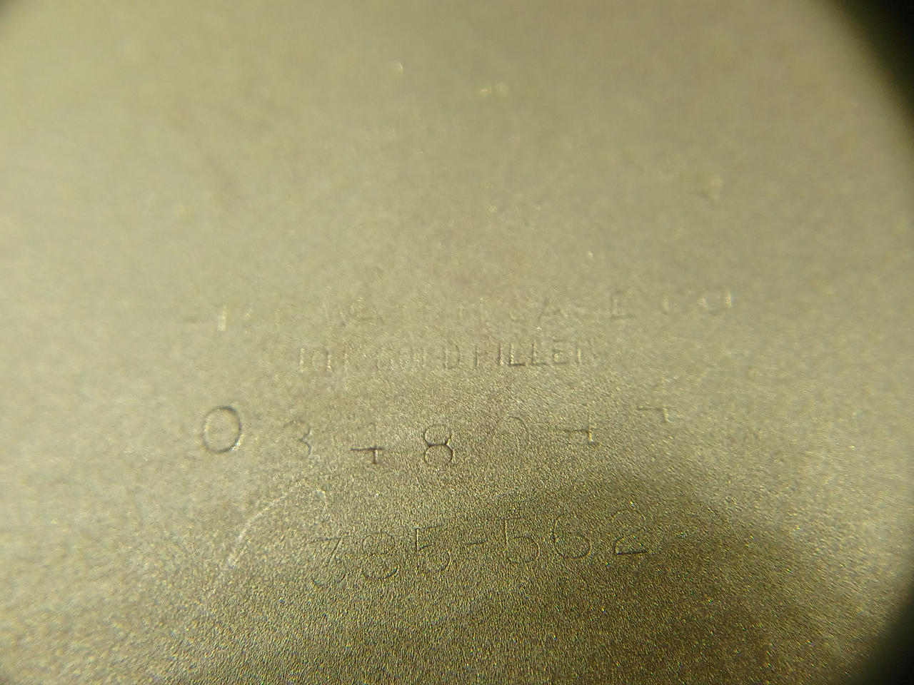 刻印が消えかけています。