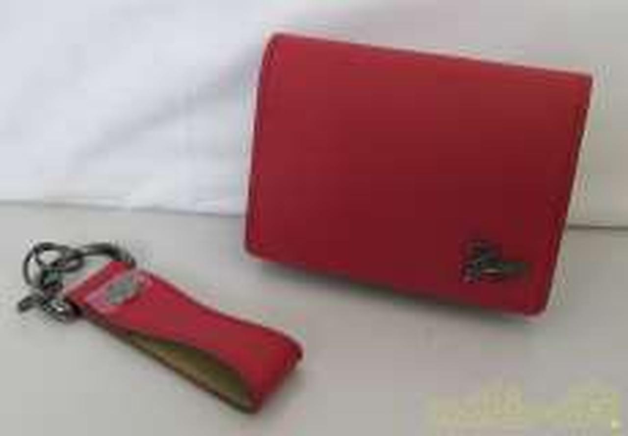 カードケース、3連キーリング付き