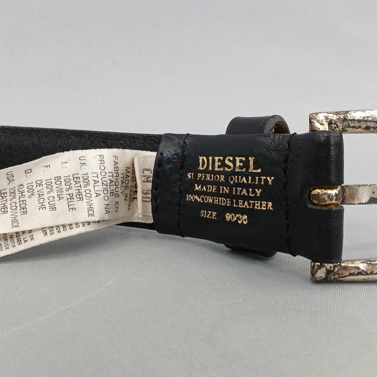 DIESEL スタッズ ベルト☆彡.。 中古・古着通販】DIESEL (ディーゼル) スタッズベルト ブラック