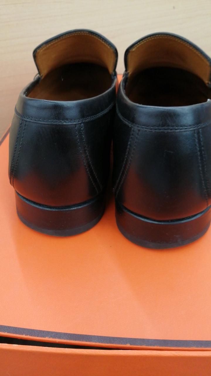 美品　HERMES エルメス ヴァンプローファー　スリッポン　Hロゴ　ブラック エルメス(HERMES)|ヴァンプローファー Hロゴ|HARDOFFオフモール