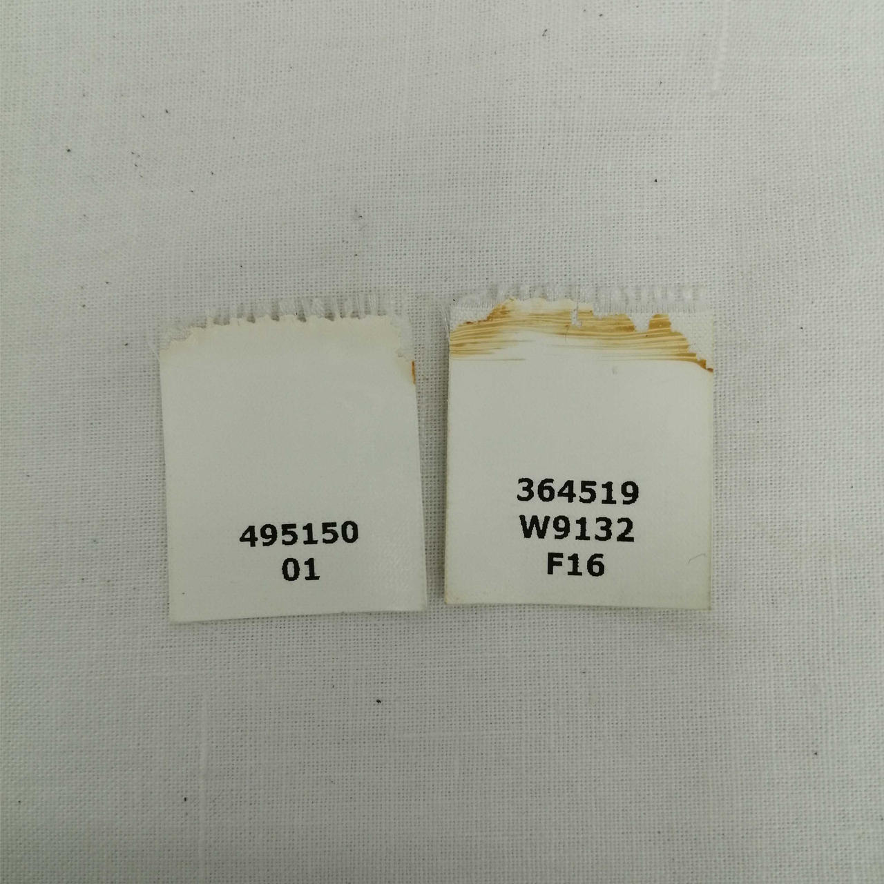 タグとれてます