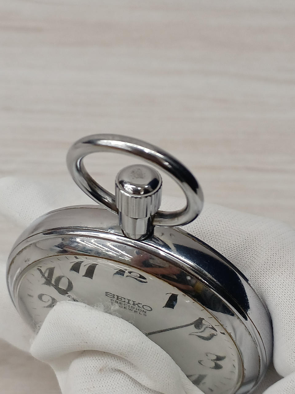 SEIKO 手巻き式　懐中時計 アナログ ホワイト SEIKO 手巻き懐中時計 - メルカリ