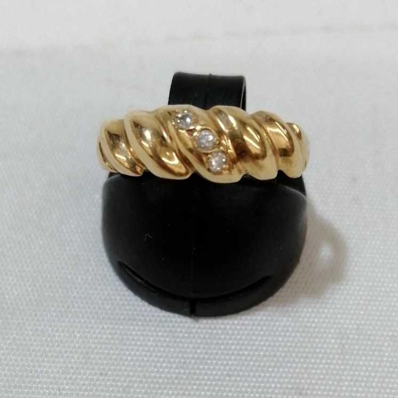 その他ブランド 型番：#10.5 0.03刻印あり K18YGリング 35,200円