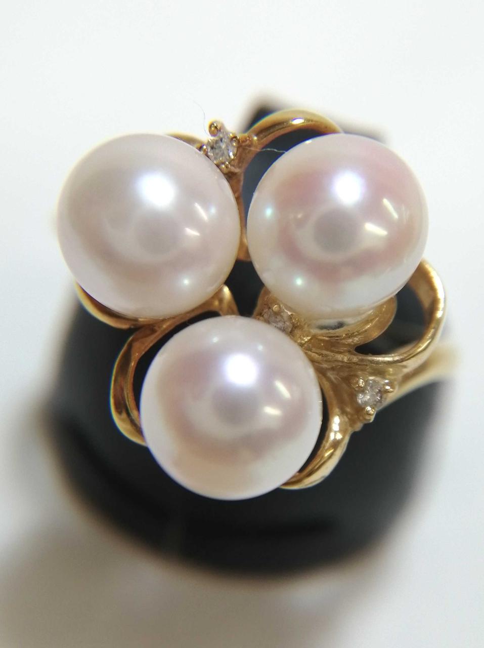 アップ　拡大鏡越し