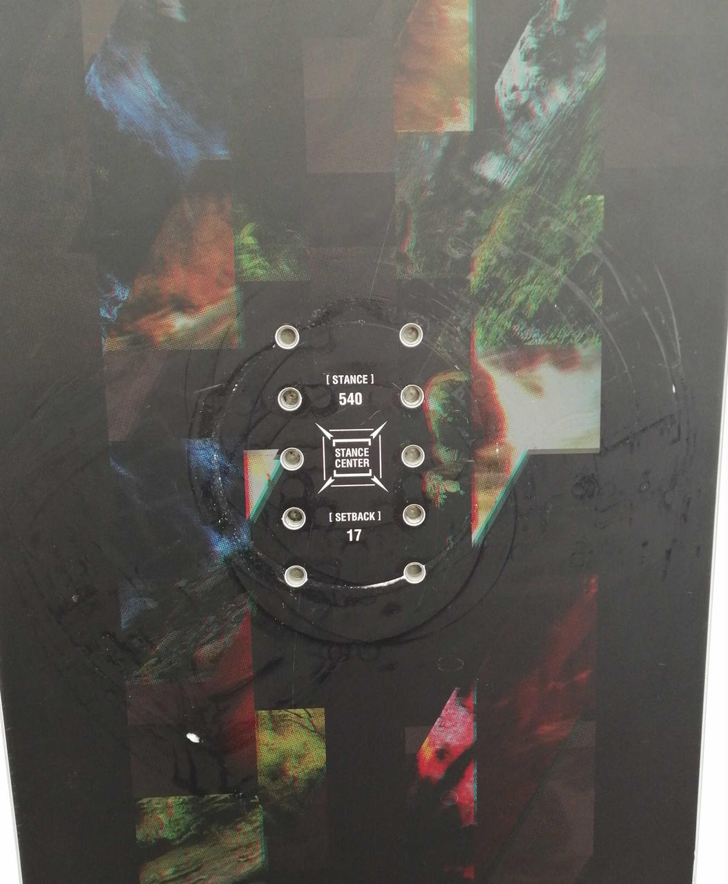 左ビンディング装着跡