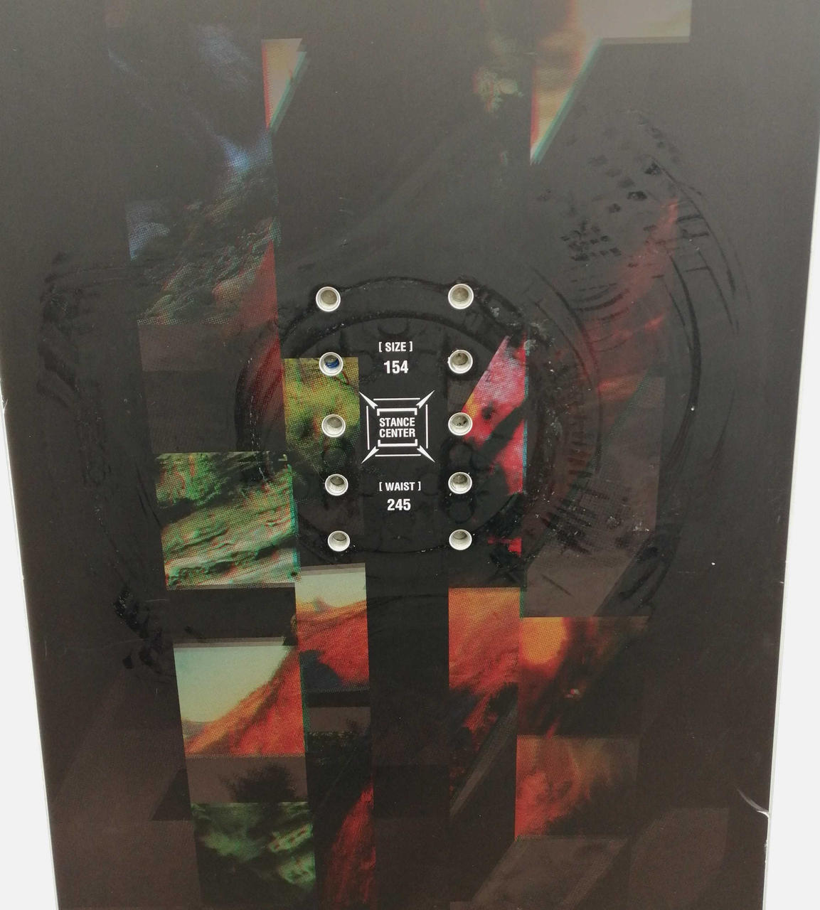 右ビンディング装着跡