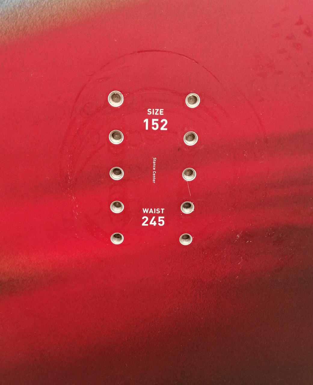 右ビンディング装着跡