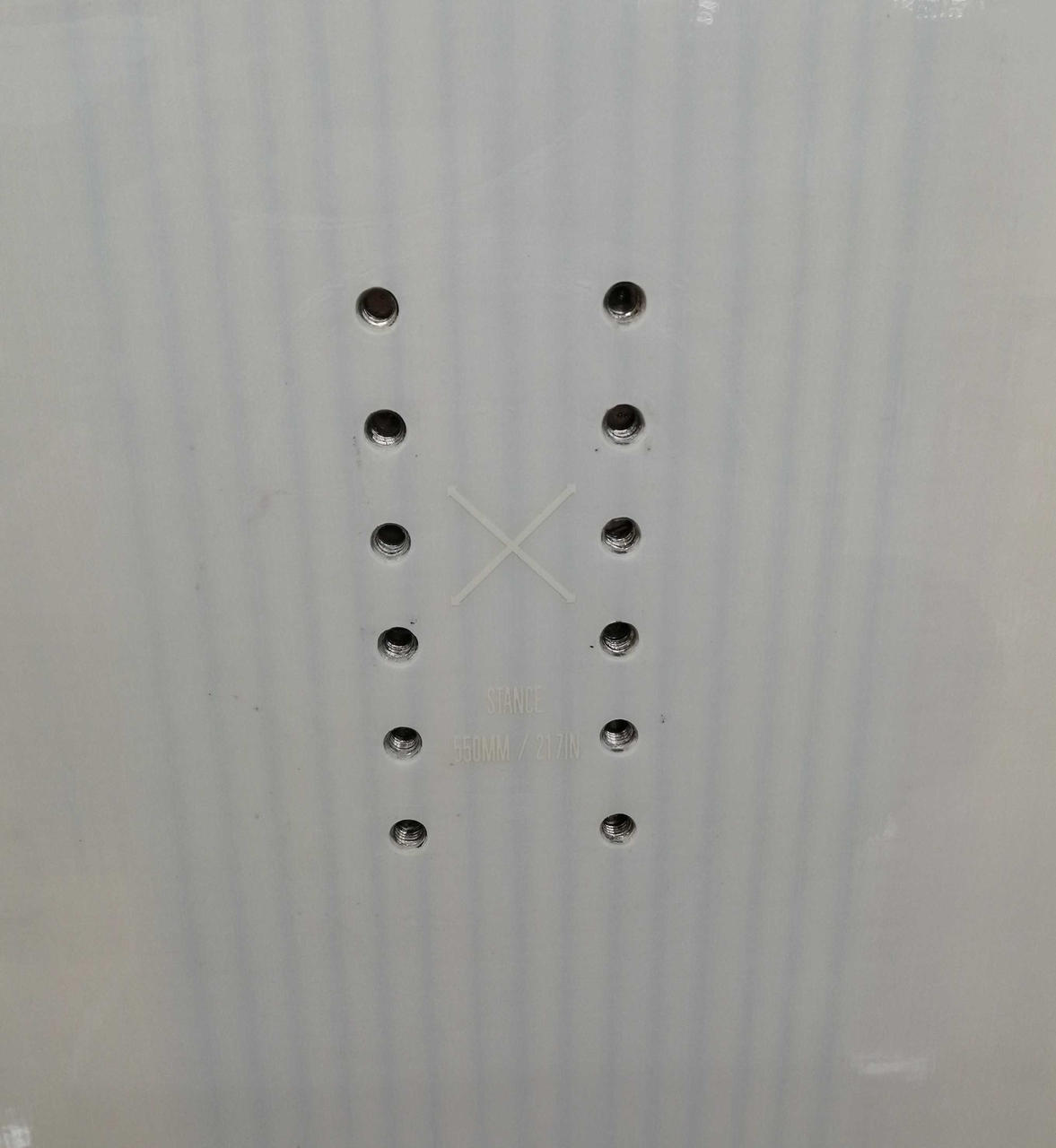 右ビンディング装着跡