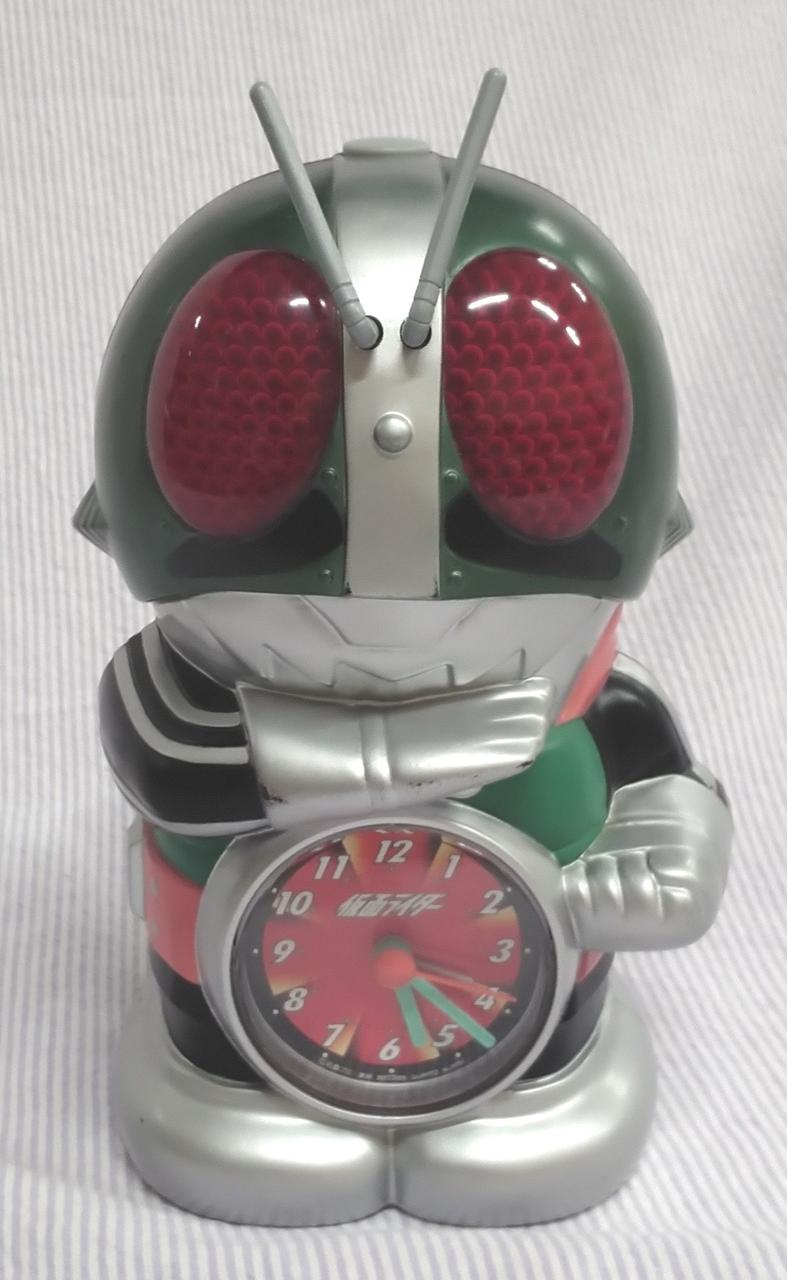 仮面ライダー 目覚まし時計　ほぼ未使用 仮面ライダー 目覚まし時計 生産終了品 - メルカリ