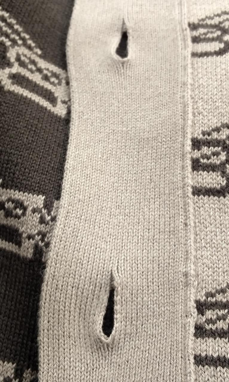 ボタンホール伸びあります