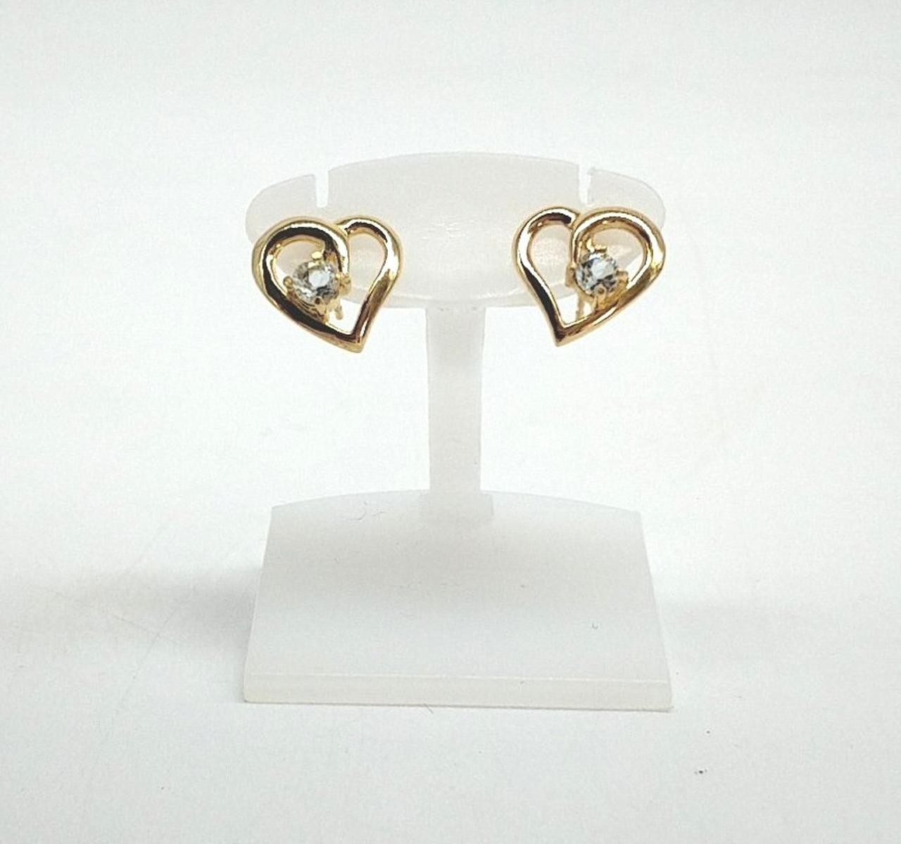 K18|ピアス（石付き）|HARDOFFオフモール（オフモ）|1030550000011291