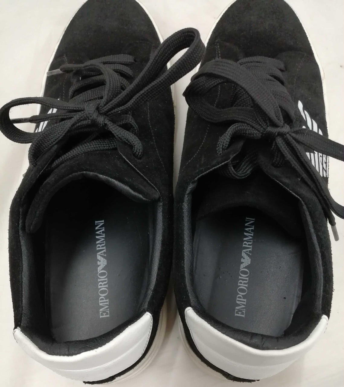 405 【希少】EMPORIO ARMANIスニーカー黒 6/25cm〜25.5 405 【希少】EMPORIO ARMANIスニーカー黒 6/25cm〜25.5 - メルカリ