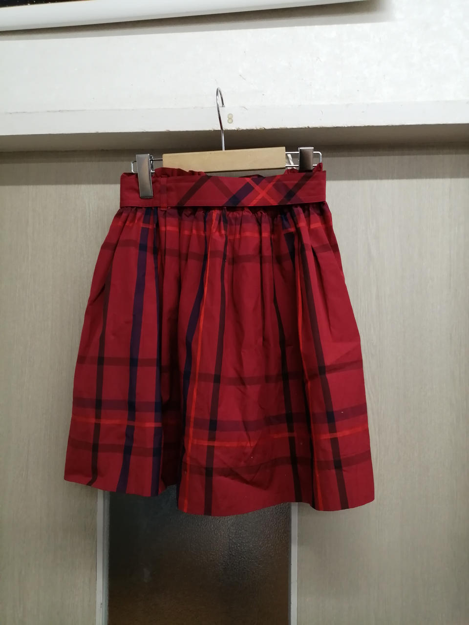 バーバリーチェック柄 スカート ベルト付き バーバリー(BURBERRY)|ベルト付きチェック柄スカート|HARDOFF