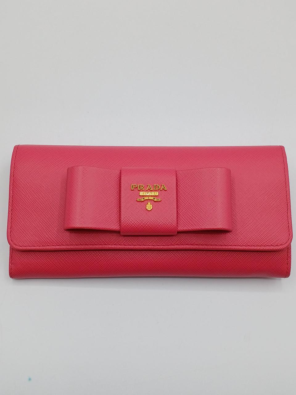 PRADA サフィアーノ　ROSSO M510A 財布【フォローで10%割引】 PRADA(PRADA)|サフィアーノリボンウォレット|HARDOFFオフモール