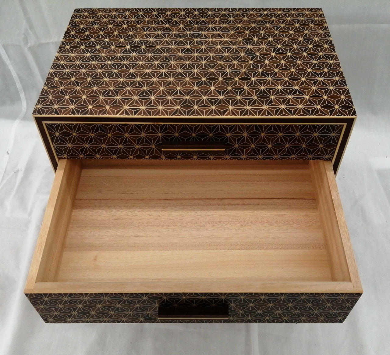 寄木細工 三段引き出し 寄木細工|3段引き出し|HARDOFFオフモール（オフモ