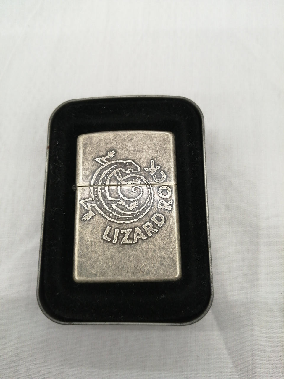ジッポーマルボロLIZARD ROCK Zippo Marlboro LIZARD ROCK 1996 | Antique Silver Finish