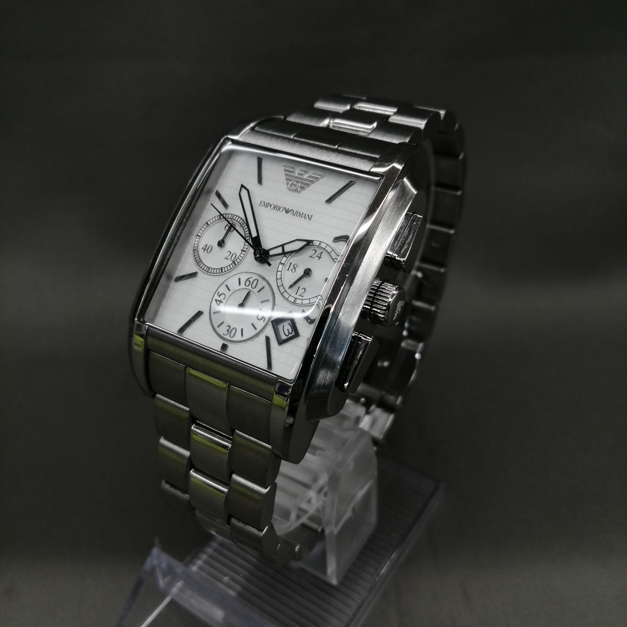 EMPORIO ARMANI クロノグラフ 時計 稼働品・電池新品】EMPORIO ARMANI クロノグラフ 腕時計 - メルカリ
