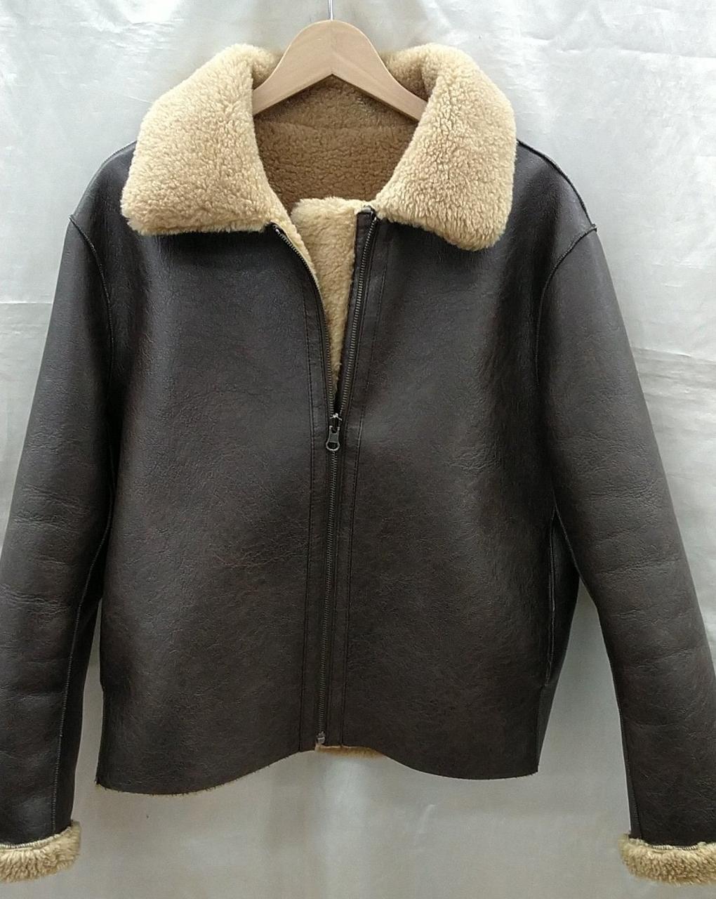 リバーシブルボアレザージャケット