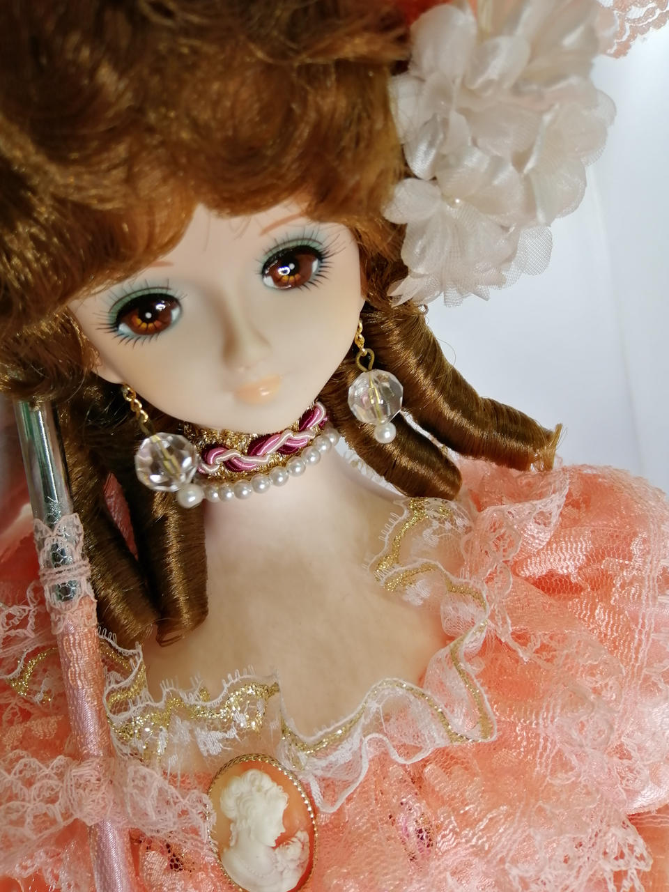 フランス アンティーク ポーセリン ドール 人形 猫 オブジェ いいっ 