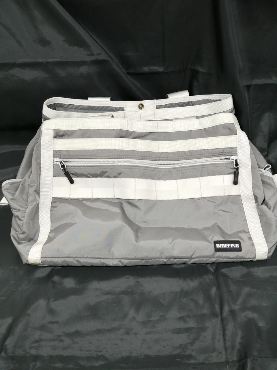 BRIEFING 型番：ゴルフバッグ/ライトグレー 3ROOMS WIRE L ECO TWILL BRG223