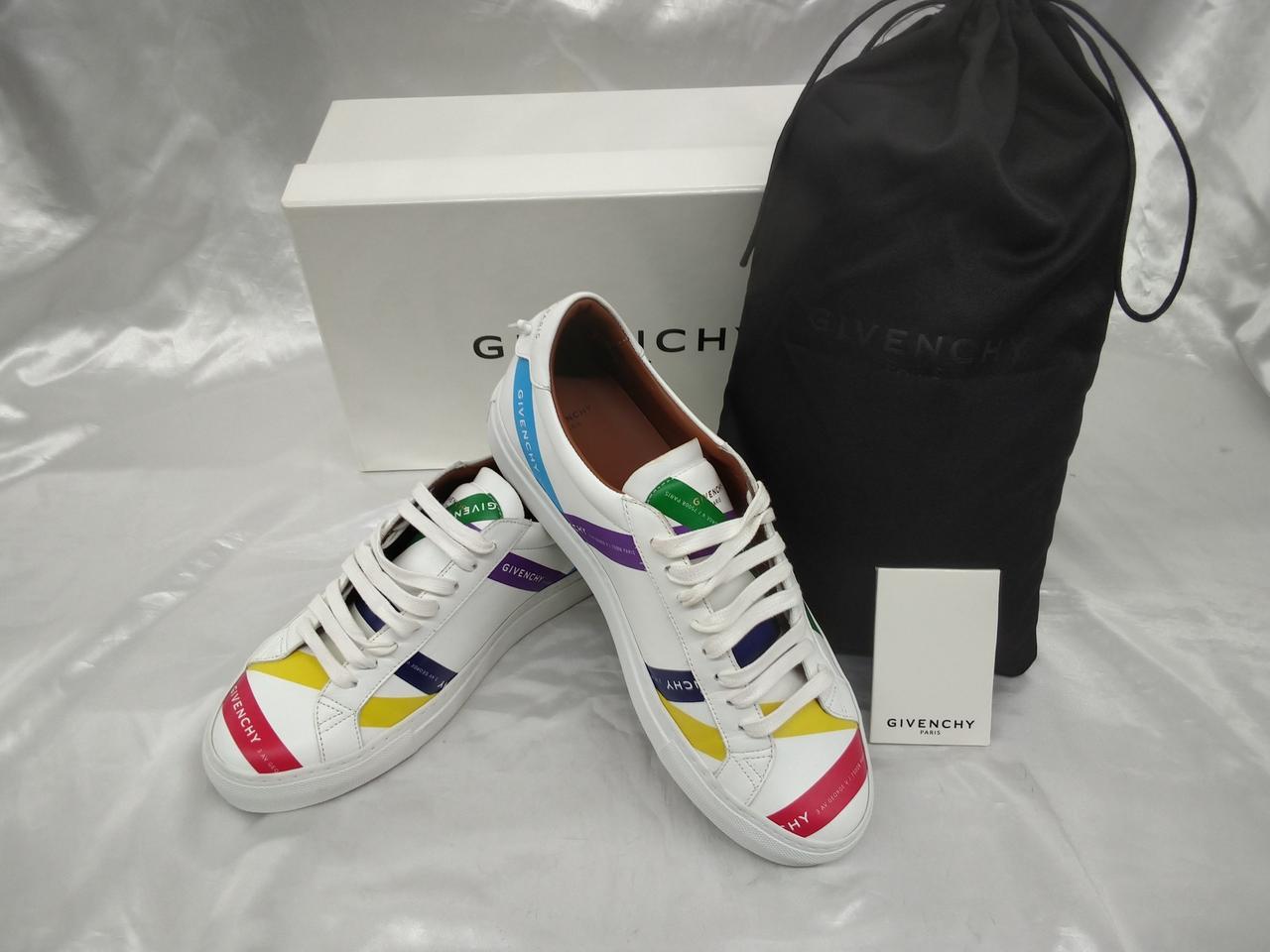 GIVENCHY レザー　スニーカー 新品 ジバンシー Givenchy キャンバス レザー スニーカー 40