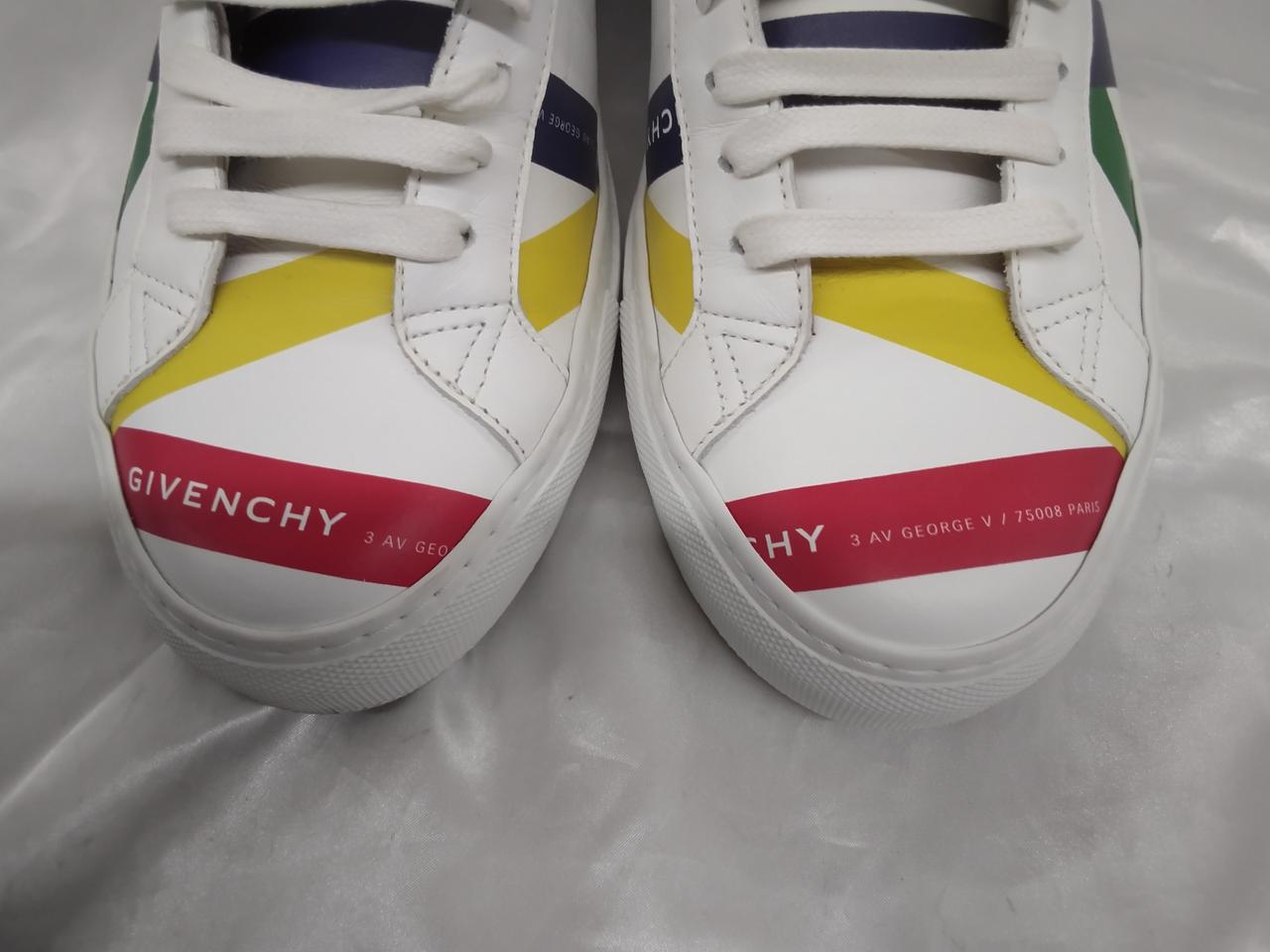 GIVENCHY レザー　スニーカー GIVENCHY ジバンシー ベルクロ レザー ローカットスニーカー 黒