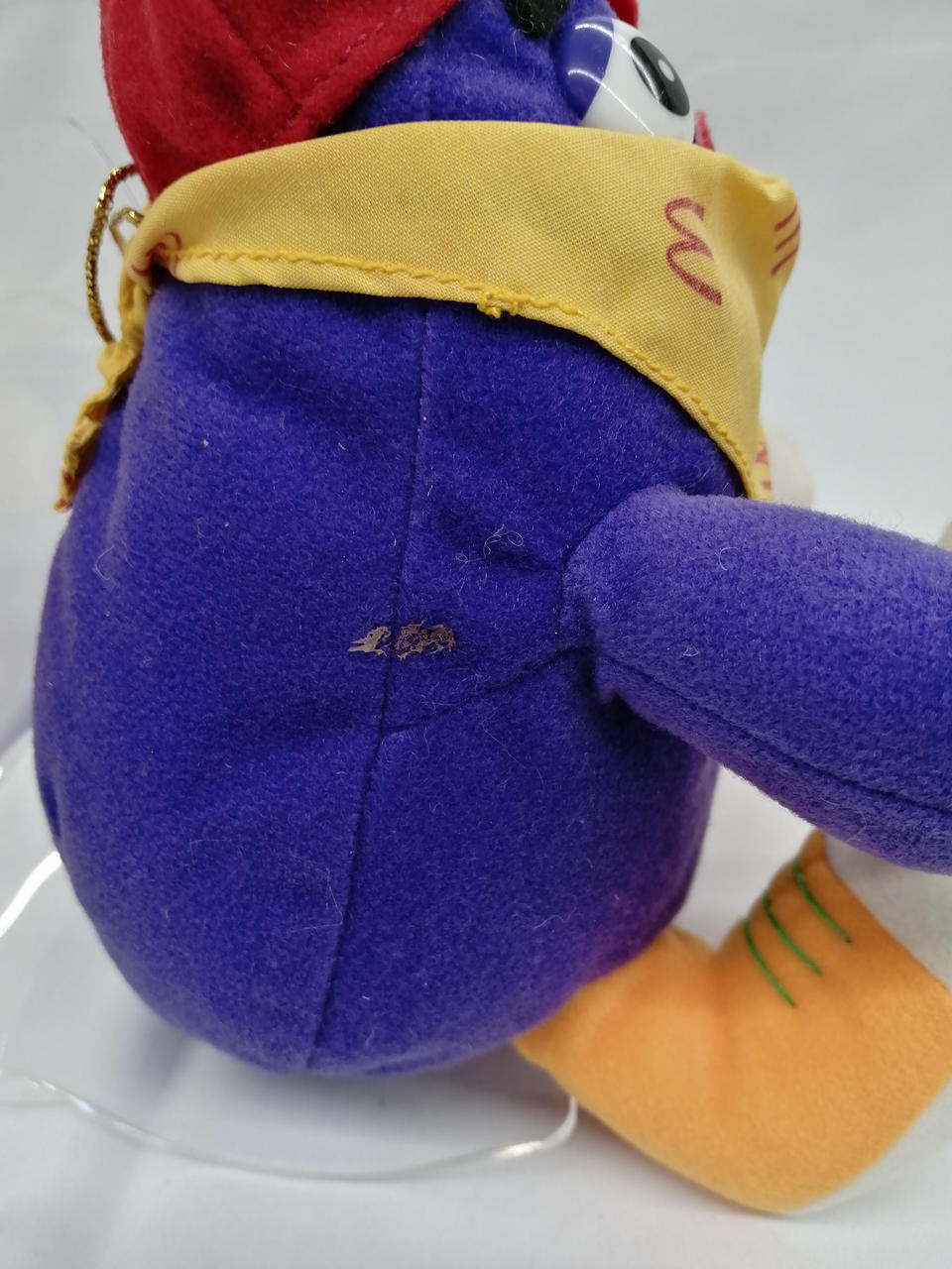 脇腹に汚れあり