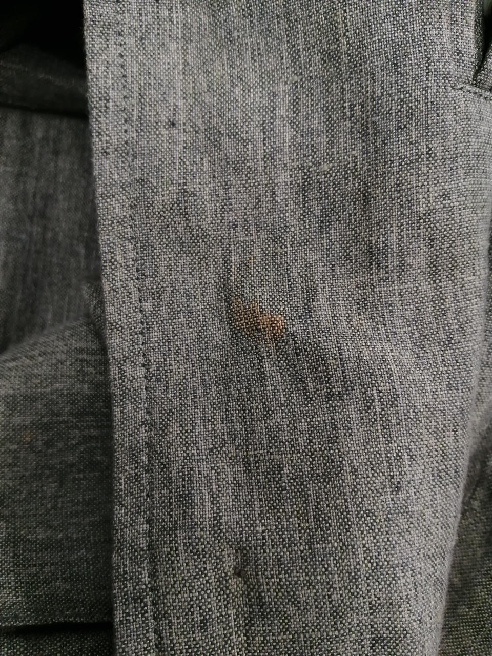 裏　シミあり