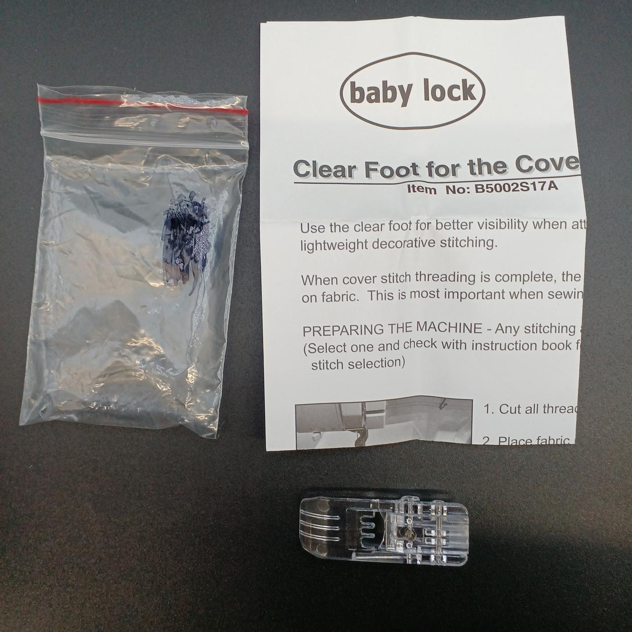 カバーステッチ用押え(別売り)付属