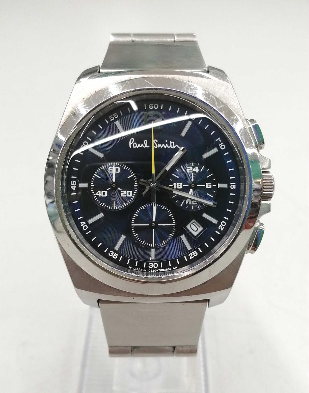 Paul Smith クロノグラフ腕時計 ブラック 未使用 時計 【Paul