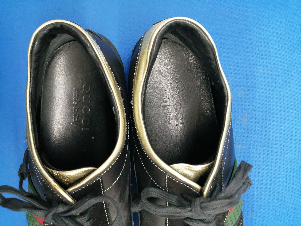GUCCI ローカットスニーカー/42/BLK/レザー/157499最終値引　！ GUCCI ローカットスニーカー/42/BLK/レザー/157499最終値引