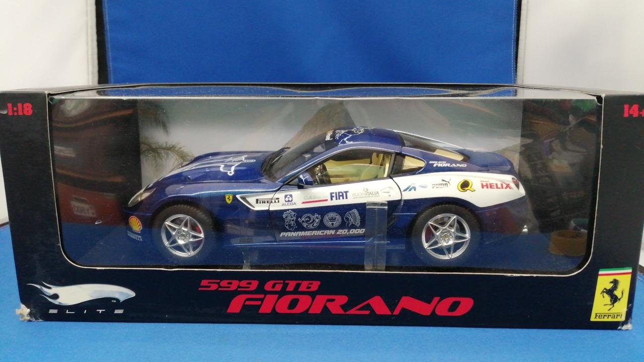 Hot Wheels エリート 599 GTB Fiorano 限定版　1/18 FERRARI 599 GTB FIORANO RED HOT WHEELS SUPER ELITE EDITION 1