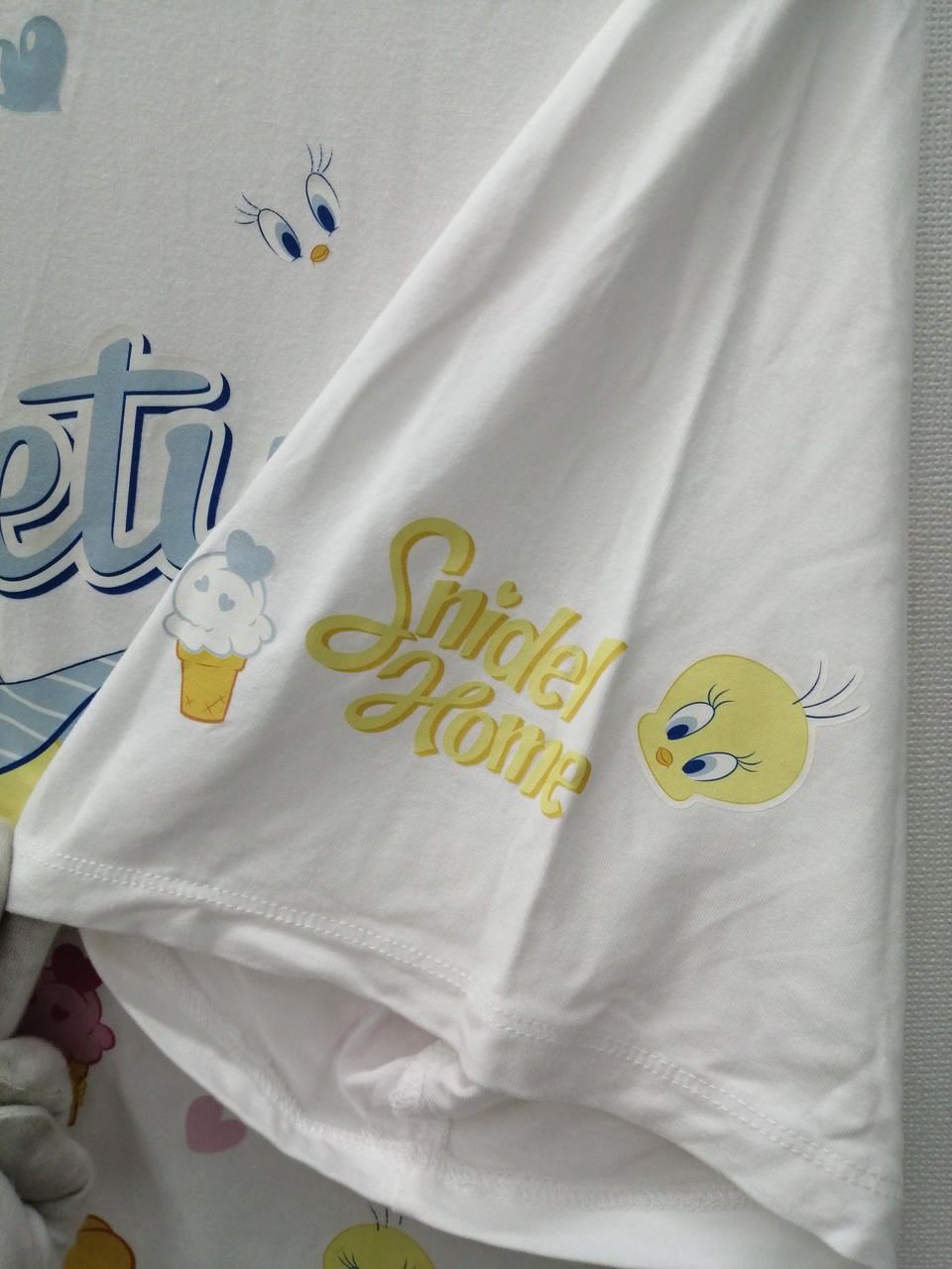 袖部分プリント