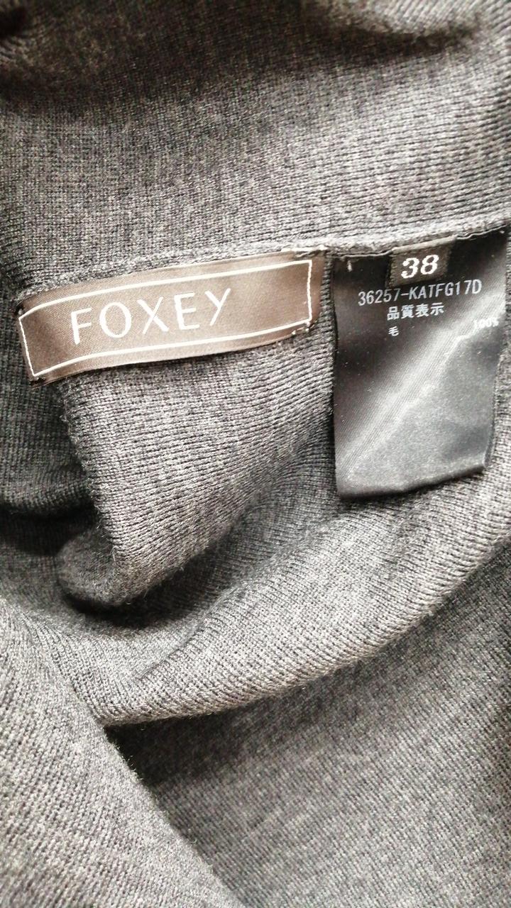 FOXEY フォクシー Marion グレー ニット 長袖 ワンピース 38 楽天市場