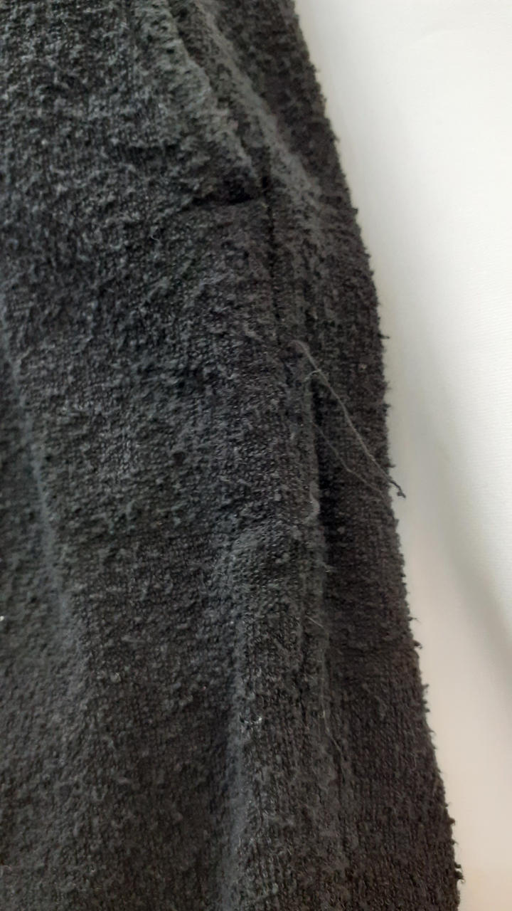 側面部分にほつれあり
