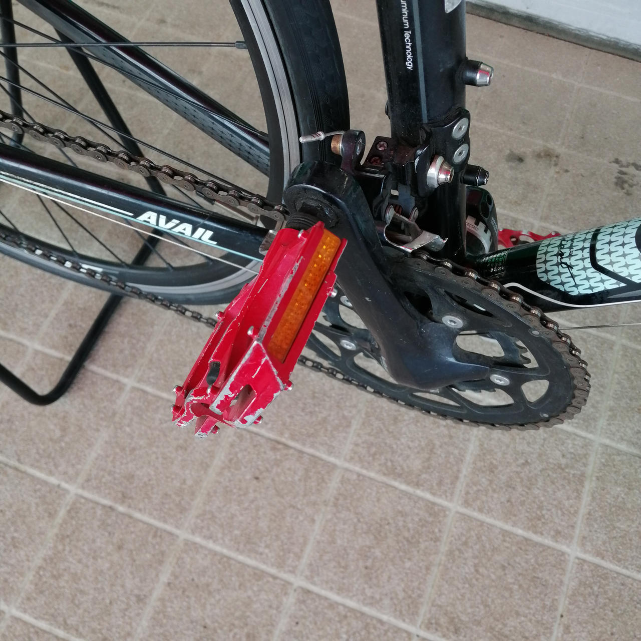 フロントのギアは2枚