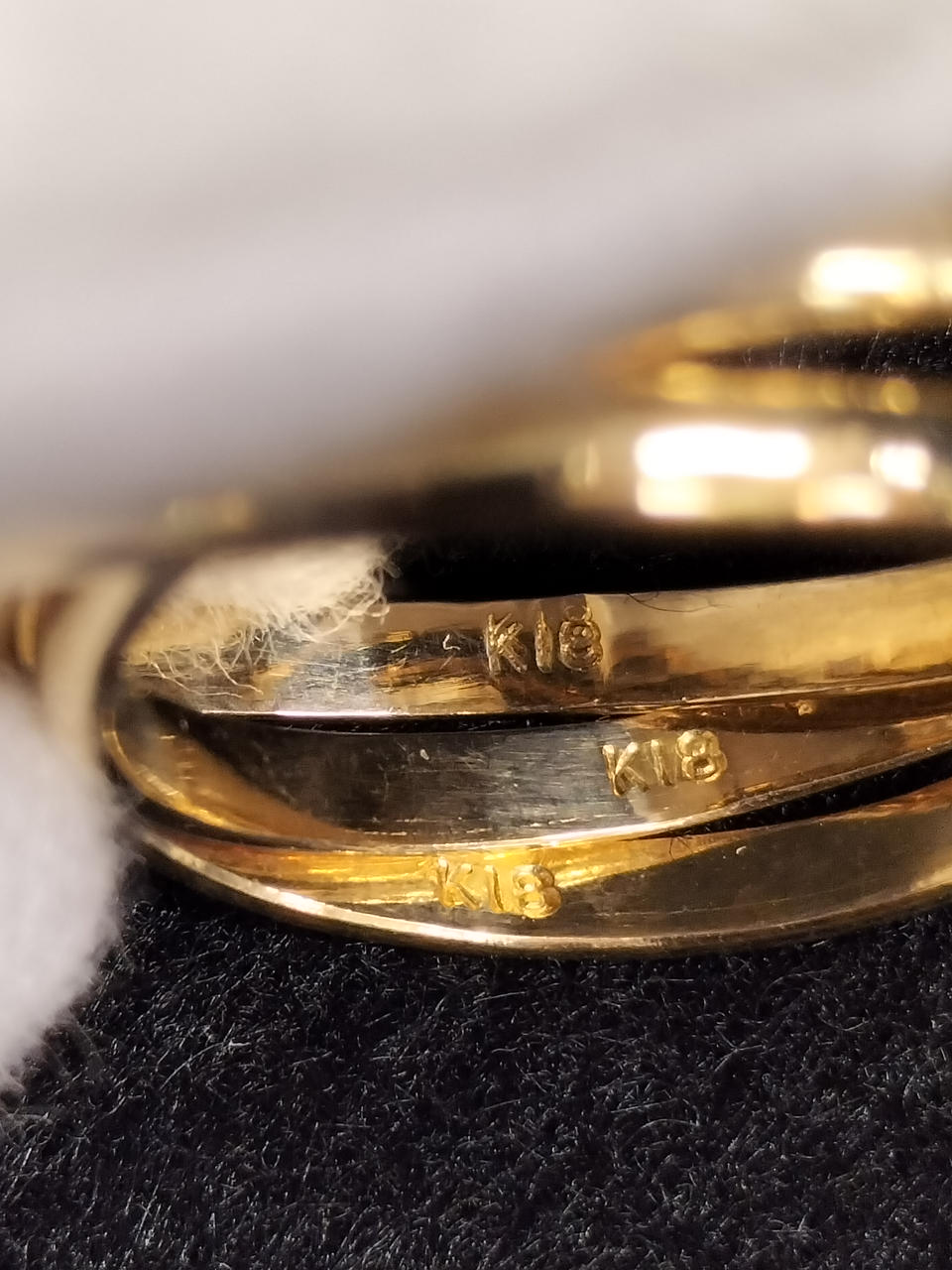 内側3本共k18の刻印あり