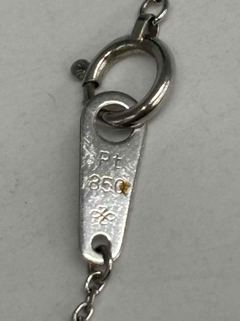 pt850　ネックレス　メレダイヤ メレダイヤラインネックレス 0.30ct pt850