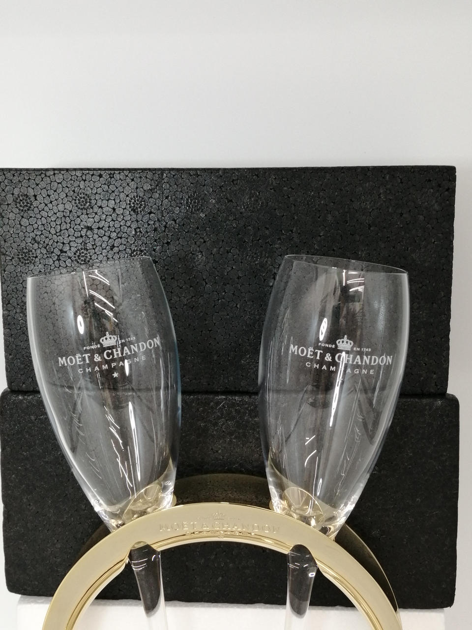 MURANO ムラノ フルート グラス ムラーノガラス フルートグラス 24金