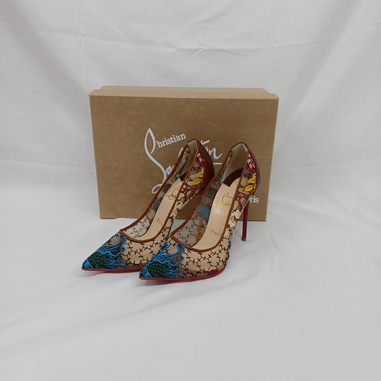 CHRISTIAN LOUBOUTIN|フラワーレースパンプス|【ハードオフ公式通販