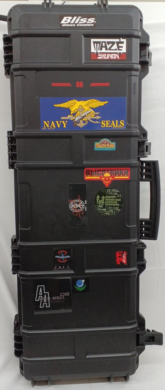 タイヤ付きガンケース付属